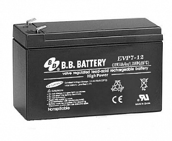 Аккумуляторные батареи B.B.Battery EVP7-12