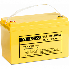 АКБ Yellow HRL 12-380W
