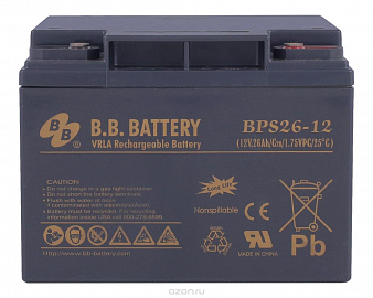 Аккумуляторные батареи B.B.Battery BPS26-12