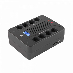 Линейно-интерактивный ИБП ДКС серии Info PDU, 800 ВА/480 Вт, 1/1,8xSchuko, USB + RJ45, 1x8Aч