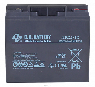 Аккумуляторные батареи B.B.Battery HR22-12